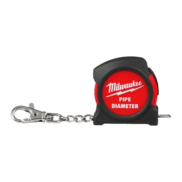 Рулетка-брелок для труб PIPE DIAMETER MILWAUKEE, 1 1/4” (DN 32) – 6” (DN150). з магнітом