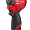 Гайковерт акумуляторний безщітковий 1/4'' MILWAUKEE, M12 FSCIWF14-252X, 136Нм, з кільцем (зарядний пристрій С12 С, 2 акумулятори