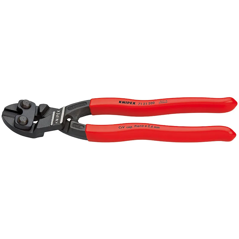 Болторіз компактний зігнутий під кутом, діаметр 6,0мм CoBolt KNIPEX 71 21 200 SB, фосфатований
