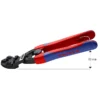 Болторіз компактний зігнутий під кутом, діаметр 6,0мм CoBolt KNIPEX 71 22 200 Т BK, зі страхувальним кріпленням, фосфатований