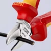 Кусачки бокові (бокорізи), діаметр 4,0мм, 140мм VDE KNIPEX 70 06 140, хромовані
