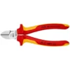 Кусачки бокові (бокорізи), діаметр 4,0мм, 160мм VDE KNIPEX 70 06 160 SB, хромовані