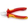Кусачки бокові (бокорізи), діаметр 4,0мм, 160мм VDE KNIPEX 70 06 160 T, зі страхувальним кріпленням, хромовані
