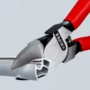 Кусачки бокові (бокорізи) для пластмаси, 160мм KNIPEX 72 01 160, фосфатовані