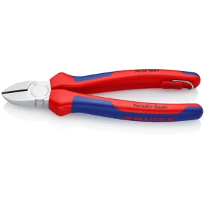 Кусачки бокові (бокорізи), діаметр 4,0мм, 180мм KNIPEX 70 05 180 T, зі страхувальним кріпленням, хромовані