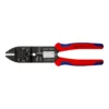 Кліщі для опресування, різання та зачистки 230мм KNIPEX 97 21 215 SB, фосфатовані