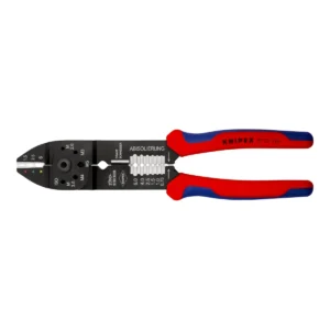 Кліщі для опресування, різання та зачистки 230мм KNIPEX 97 21 215 SB, фосфатовані