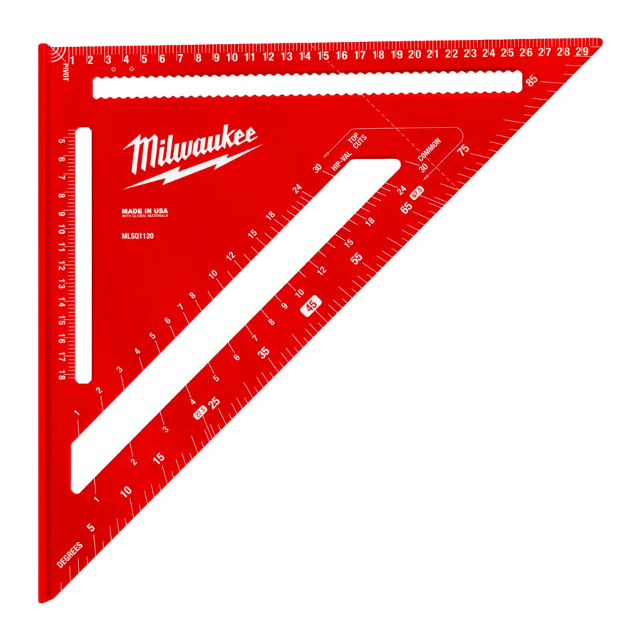 Кутник-транспортир метричний MILWAUKEE, (300х300мм)
