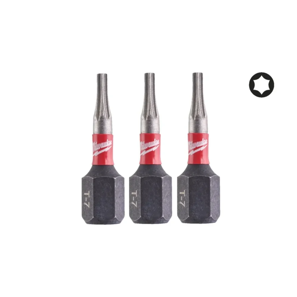 Біта SHOCKWAVE MILWAUKEE, TX7, 25мм, (3шт)