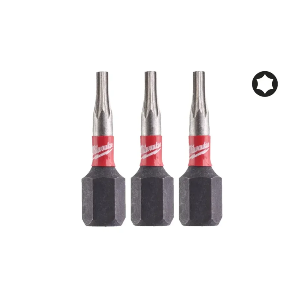 Біта SHOCKWAVE MILWAUKEE, TX8, 25мм, (3шт)
