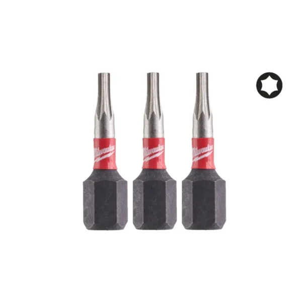 Біта SHOCKWAVE MILWAUKEE, TX8, 25мм, (3шт)