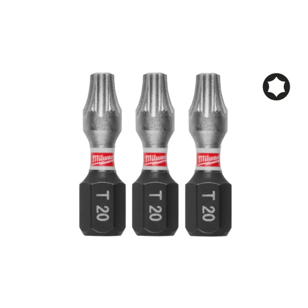 Біта SHOCKWAVE MILWAUKEE, TX20, 25мм, (3шт)