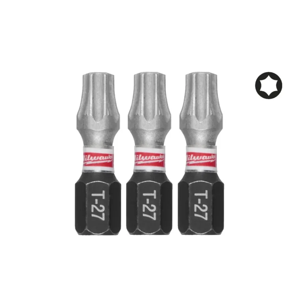 Біта SHOCKWAVE MILWAUKEE, TX27, 25мм, (3шт)