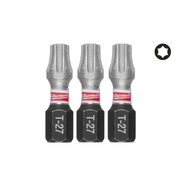 Біта SHOCKWAVE MILWAUKEE, TX27, 25мм, (3шт)