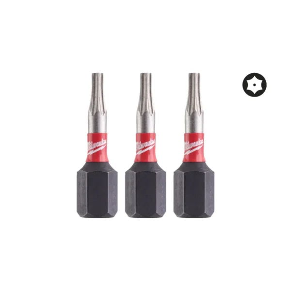 Біта SHOCKWAVE MILWAUKEE, TX BO8, 25мм, (3шт)