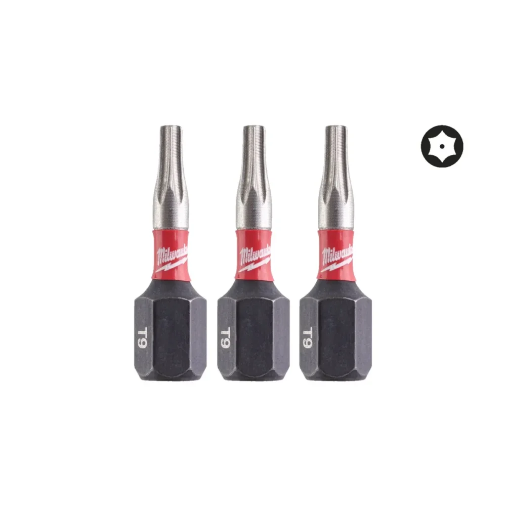 Біта SHOCKWAVE MILWAUKEE, TX BO9, 25мм, (3шт)