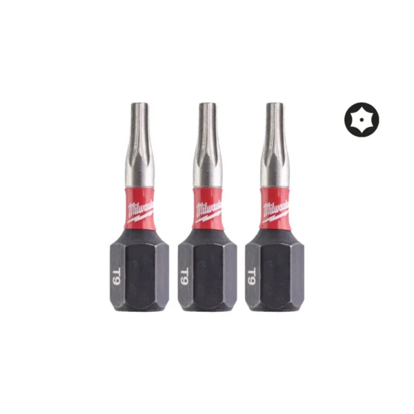 Біта SHOCKWAVE MILWAUKEE, TX BO9, 25мм, (3шт)