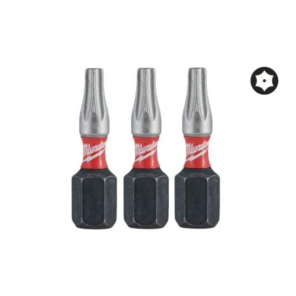 Біта SHOCKWAVE MILWAUKEE, TX BO15, 25мм, (3шт)