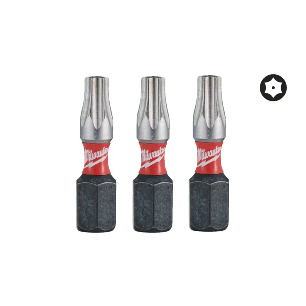 Біта SHOCKWAVE MILWAUKEE, TX BO20, 25мм, (3шт)