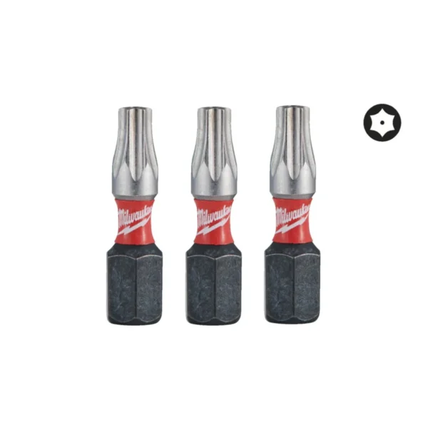 Біта SHOCKWAVE MILWAUKEE, TX BO20, 25мм, (3шт)