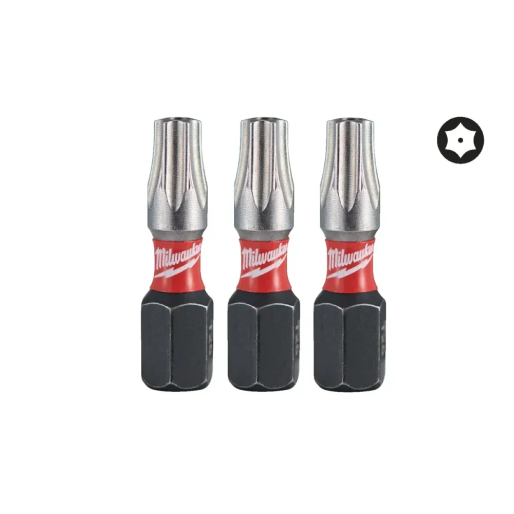 Біта SHOCKWAVE MILWAUKEE, TX BO25, 25мм, (3шт)