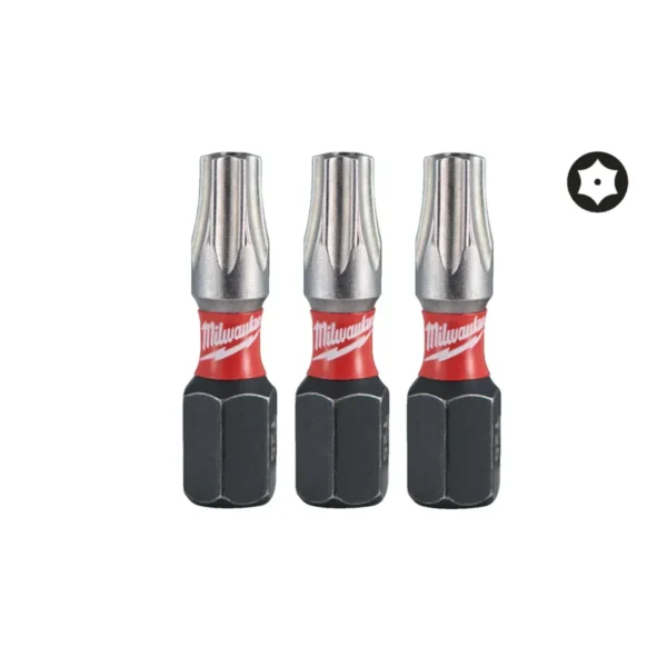 Біта SHOCKWAVE MILWAUKEE, TX BO25, 25мм, (3шт)