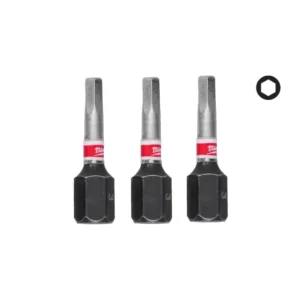 Біта SHOCKWAVE MILWAUKEE, Hex3, 25мм, (3шт)