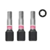 Біта SHOCKWAVE MILWAUKEE, Hex4, 25мм, (3шт)