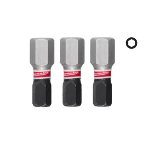 Біта SHOCKWAVE MILWAUKEE, Hex8, 25мм, (3шт)