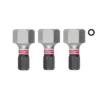 Біта SHOCKWAVE MILWAUKEE, Hex12, 25мм, (3шт)