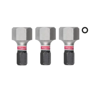 Біта SHOCKWAVE MILWAUKEE, Hex12, 25мм, (3шт)