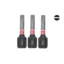 Біта SHOCKWAVE MILWAUKEE, SL0,8x5,5, 25мм, (3шт)