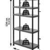 Система стелажів QBRICK SYSTEM REGULAR Mix 74/32см, 5 полиць, 100 кг (5901238263296)