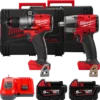 Набір акумуляторних інтрументів Milwaukee M18FPP2F3-502X (ударний дриль M18 FPD3, M18 FMTIW2F12 бездротовий ударний гайковерт 1/