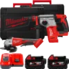 Набір з 2х інструментів акумуляторних безщіткових MILWAUKEE, M18 BLPP2G-502X (зарядний пристрій M12-18FC, 2 акумулятори М18 В5 5