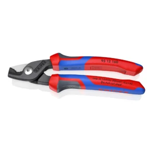 Ножиці для різання кабелів StepCut, діаметр 15мм / 50мм,кв., 160мм KNIPEX 95 12 160, фосфатовані