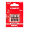 Біта SHOCKWAVE MILWAUKEE, Hex10, 25мм, (3шт)