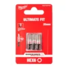 Біта SHOCKWAVE MILWAUKEE, Hex8, 25мм, (3шт)