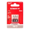 Біта SHOCKWAVE MILWAUKEE, TX8, 25мм, (3шт)