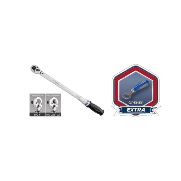 Ключ дінамометричний 1/2″ 60-340 NM подвійна установка (уп.1) KING TONY