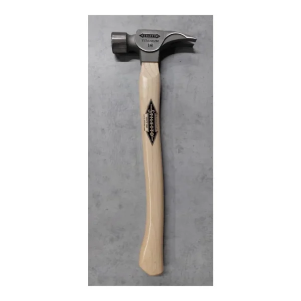Молоток титановий з рукояттю гіккори MILWAUKEE STILETTO Ti16SC-H16