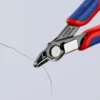 Кусачки Electronic Super Knips, діаметр 1,0мм, 125мм KNIPEX 78 41 125, фосфатовані