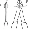 Кусачки Electronic Super Knips, діаметр 1,6мм, 125мм KNIPEX 78 03 125, нержавійка