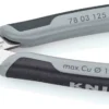 Кусачки Electronic Super Knips діаметр, 1,6мм, 125мм KNIPEX 78 03 125 ESD SB (в блістері)