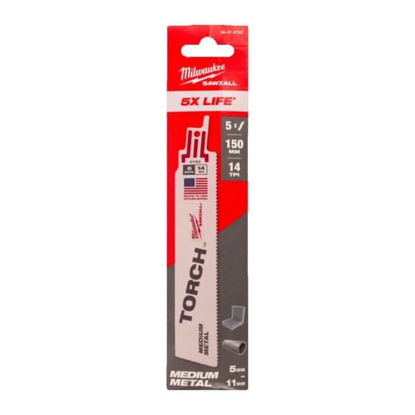Полотно для шабельних пил TORCH MILWAUKEE, 150х1,8мм, (5шт), (метал)