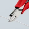 Кусачки бокові (бокорізи) для електроніки, діаметр 1,6мм KNIPEX 77 11 115, хромовані